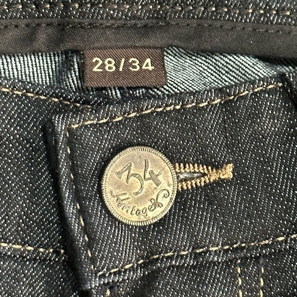 34 Heritage Darkwash Jeans Size 28x34 - Picture 5 of 10